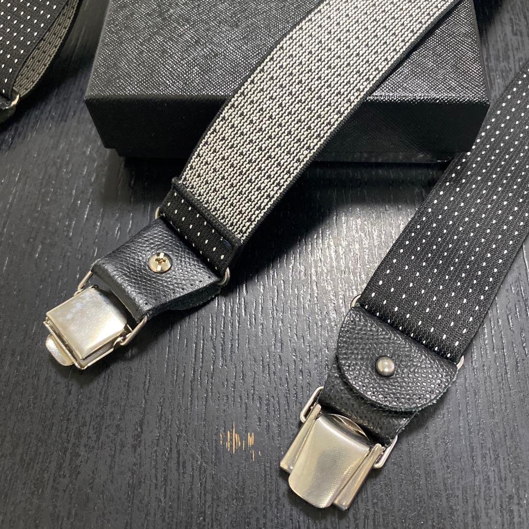 【 そこ出品です 】 UNITED ARROWSピンドット サスペンダー