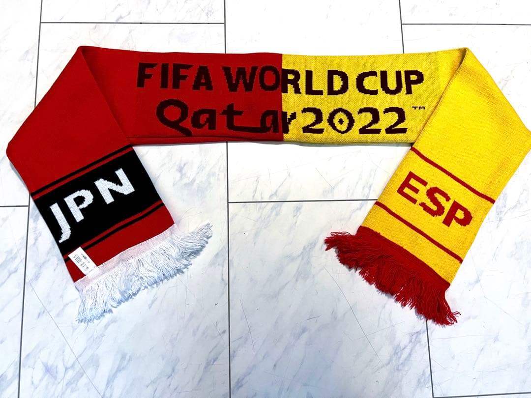 値下❣️新品2022 カタールワールドカップ 日本対スペイン マッチデイ マフラー