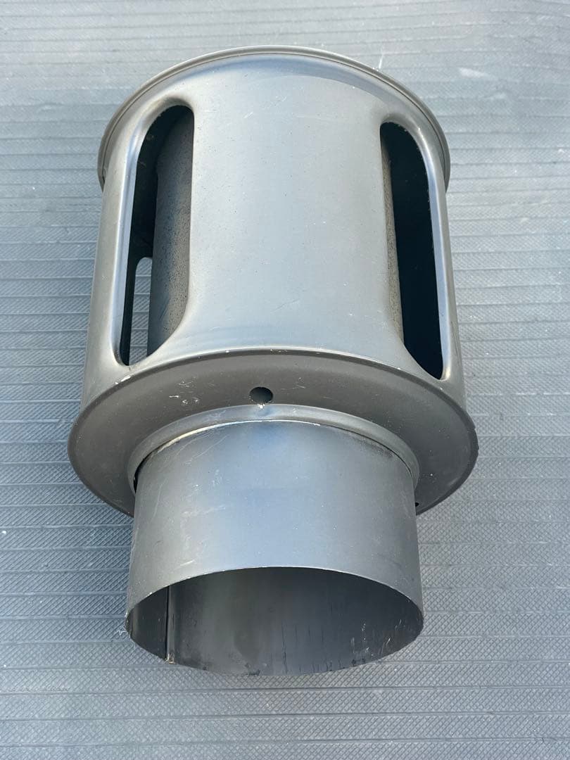 ホンマ製作所 黒耐熱 煙突3本 丸トップ エビ曲 106mm