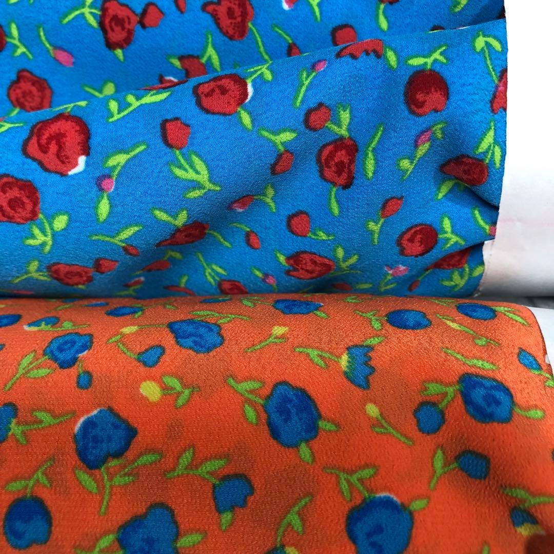 スペイン直輸入★フラメンコ生地W幅5M ナランハ