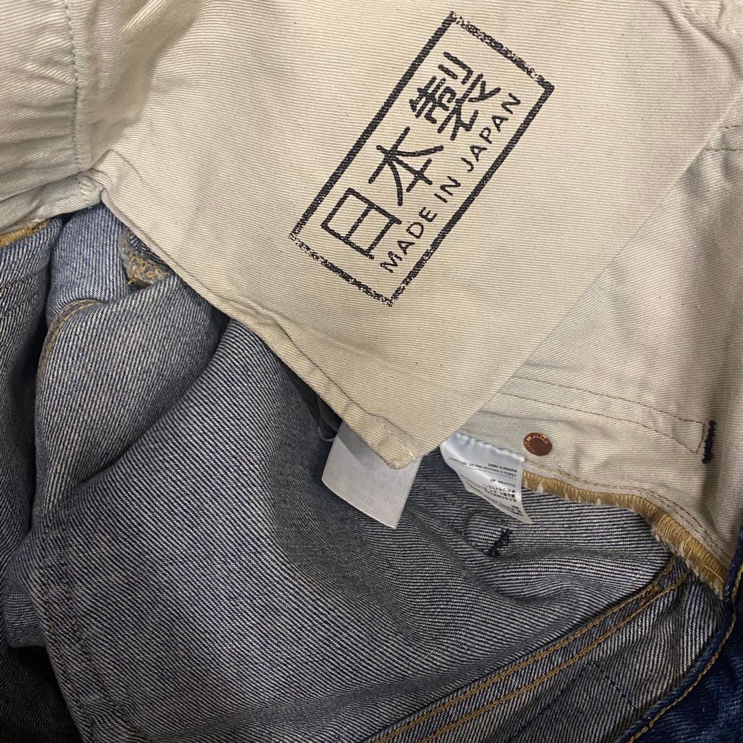 LEVI'S 505 刺繍 made in Japan ダメージ リペア 加工