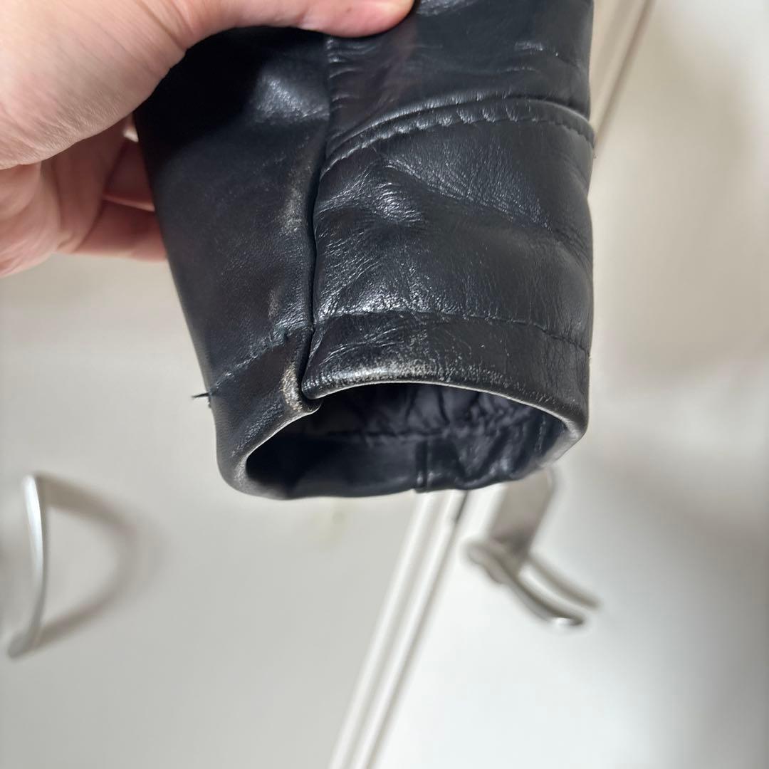 Schott ショット PERFECTO ポリスマンレザージャケット 黒 38