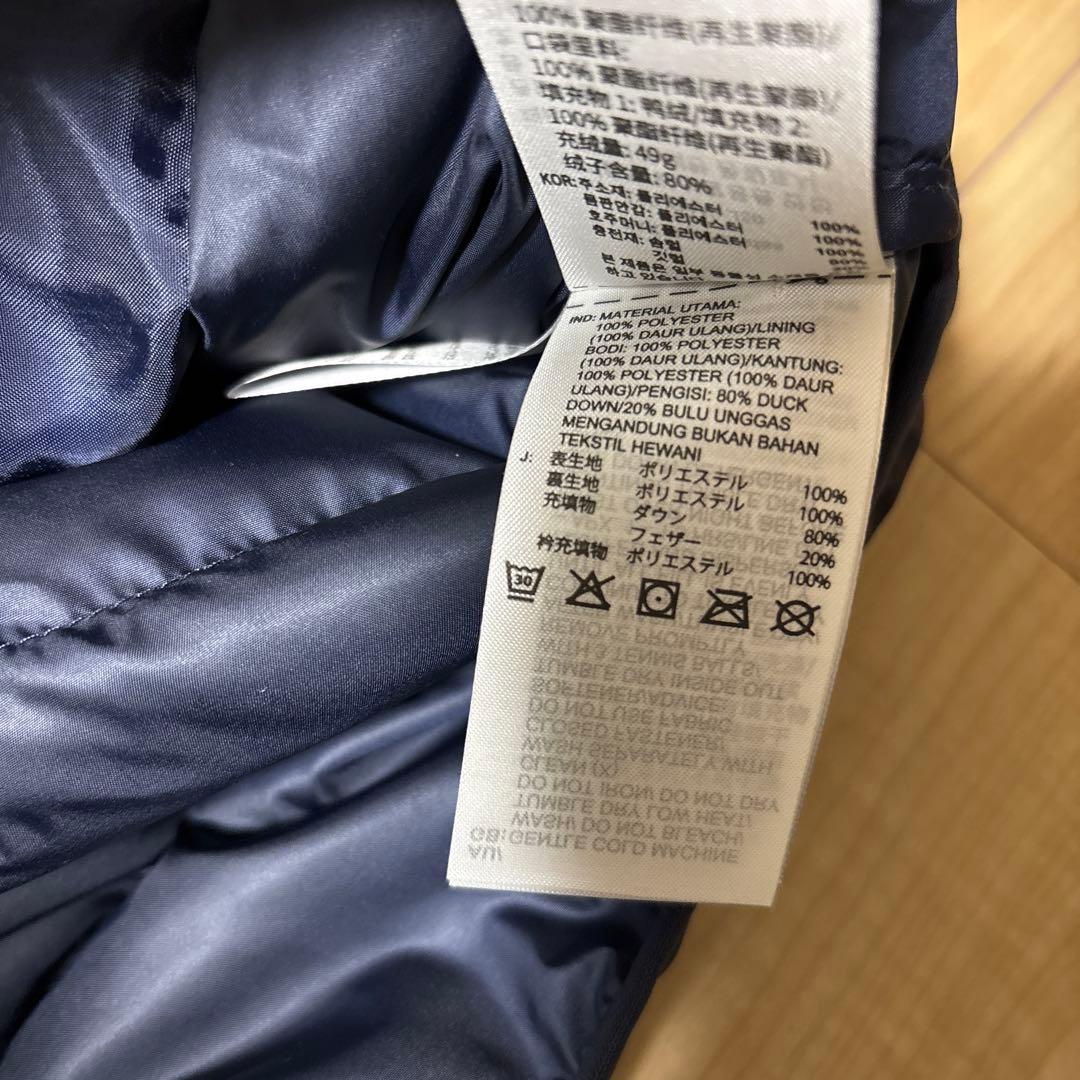 新品　アディダス　メンズ　エッセンシャルズ　ダウンベスト　ネイビー　紺　2XL