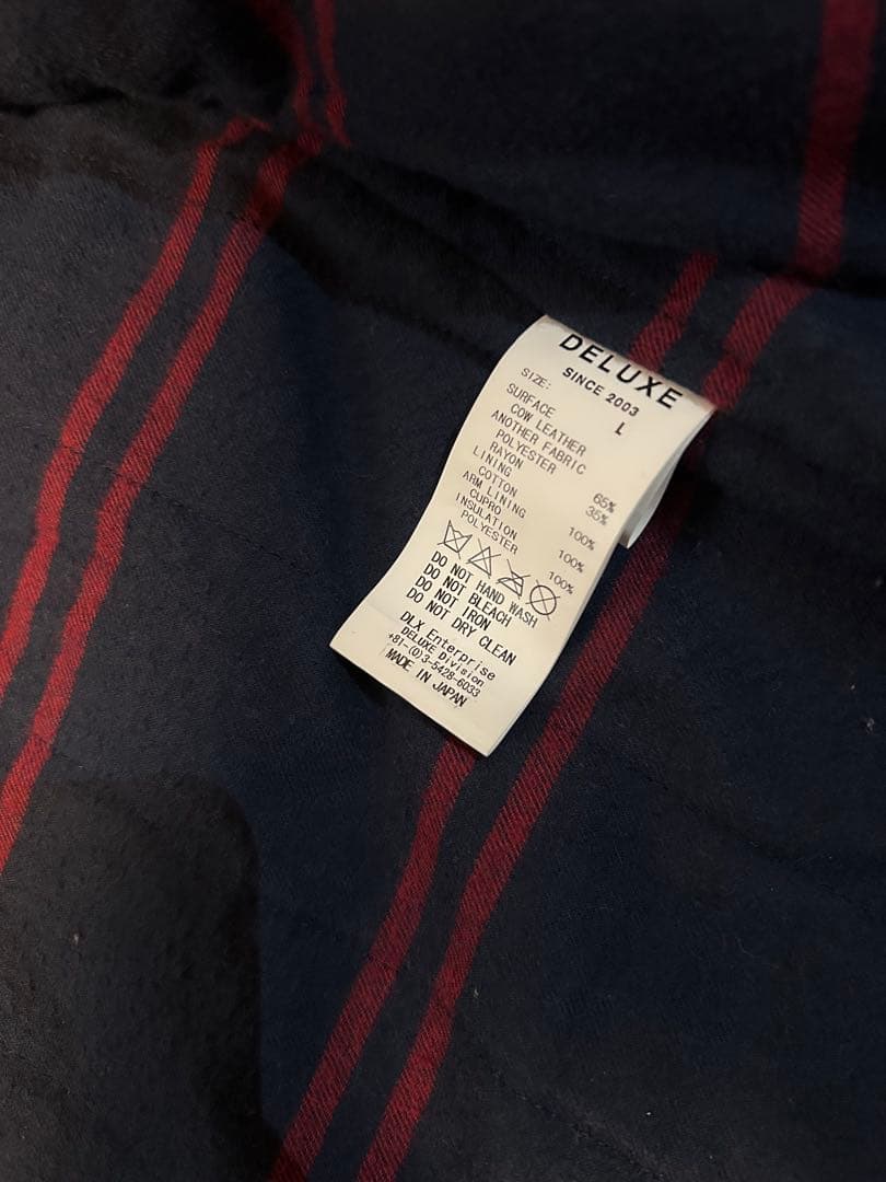 DELUXE デラックス　レザージャケット　L ブラック　ダブル　ライダース