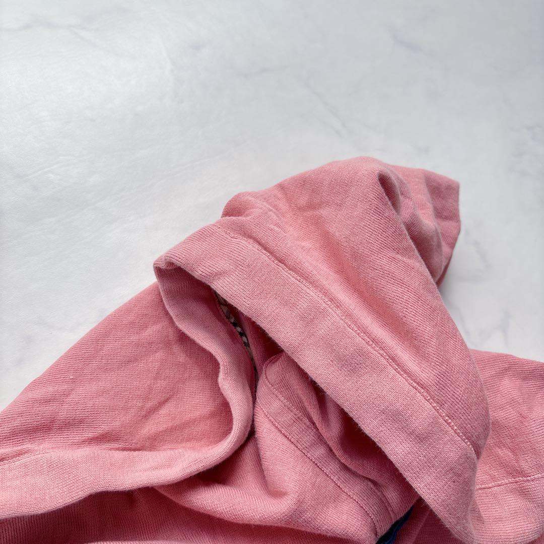 バーバリーブルーレーベル　コットンパーカー　ノバチェック　ピンク　38