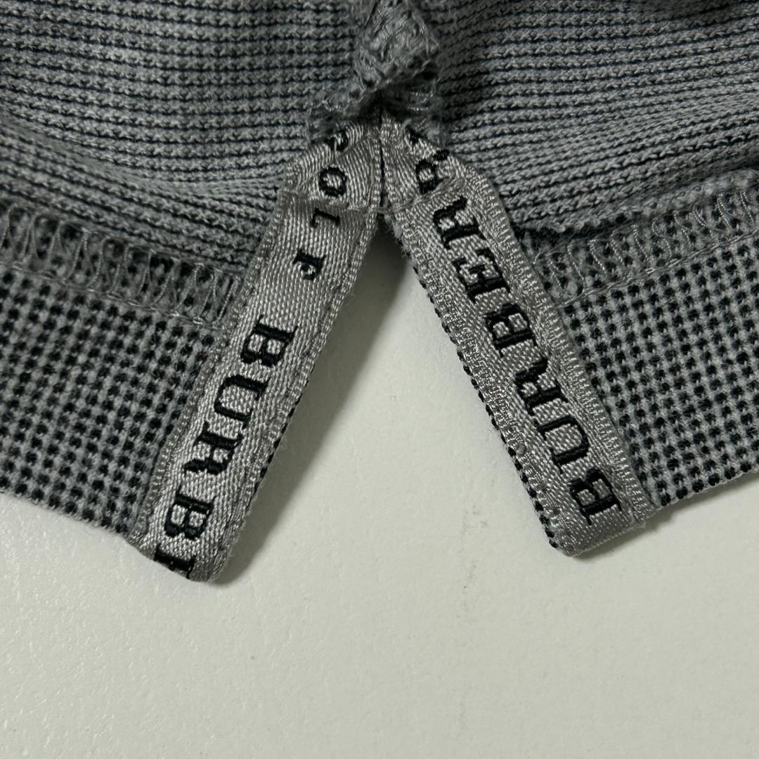 【BURBERRY GOLF 】グレー 長袖ポロシャツ M