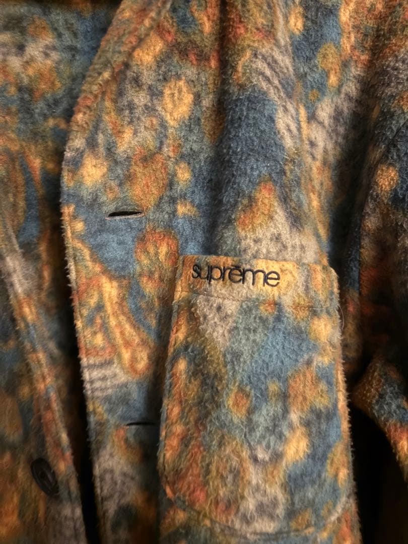 Supreme カモフラージュ フリースジャケット M