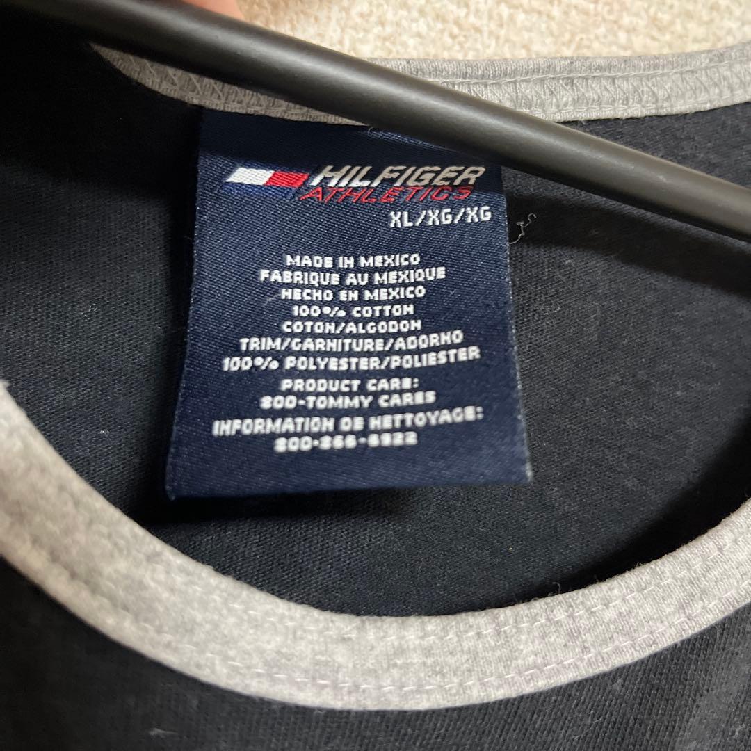 90s トミーヒルフィガー アスレチックスタンクトップ XL ブラック