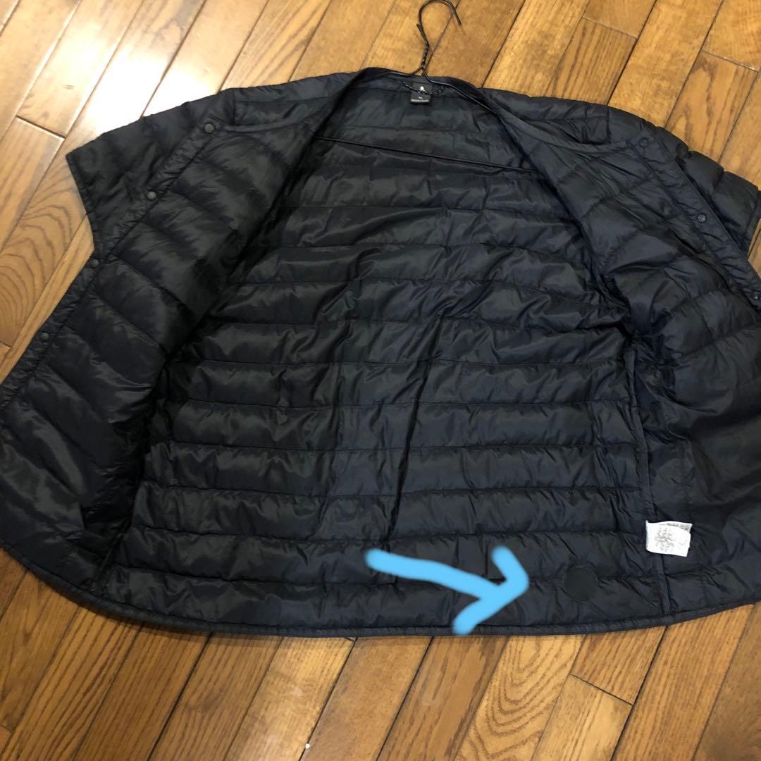 モンベル半袖インナーダウン。黒