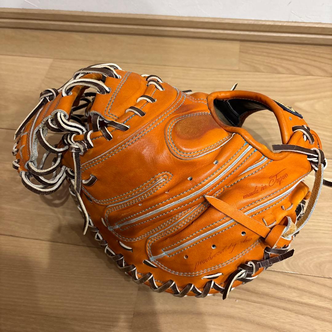 要ミット TYPE-C200R オレンジ 軟式用キャッチャーミット