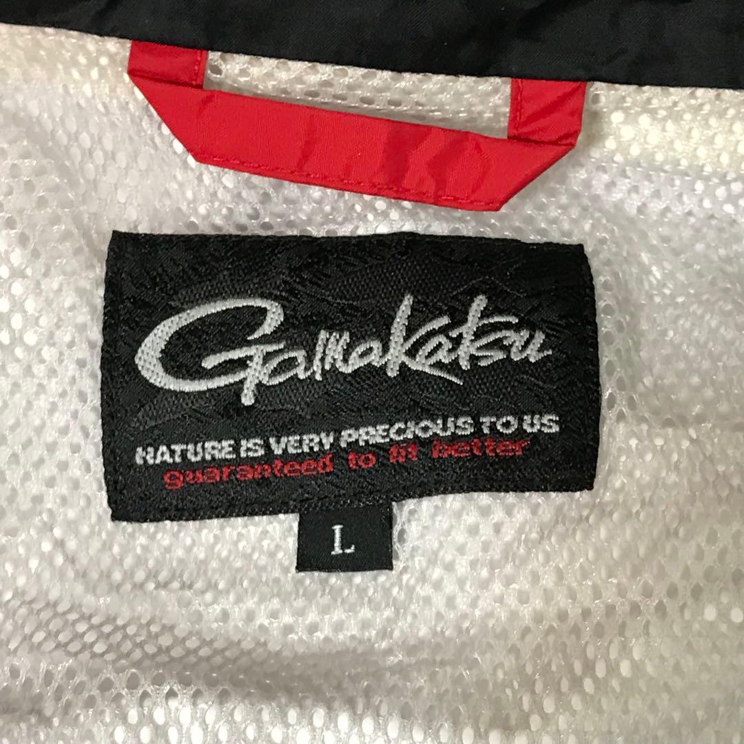 がまかつ　フィッシングレインスーツ　上下セット　ロゴ　ビッグサイズ　釣り　L