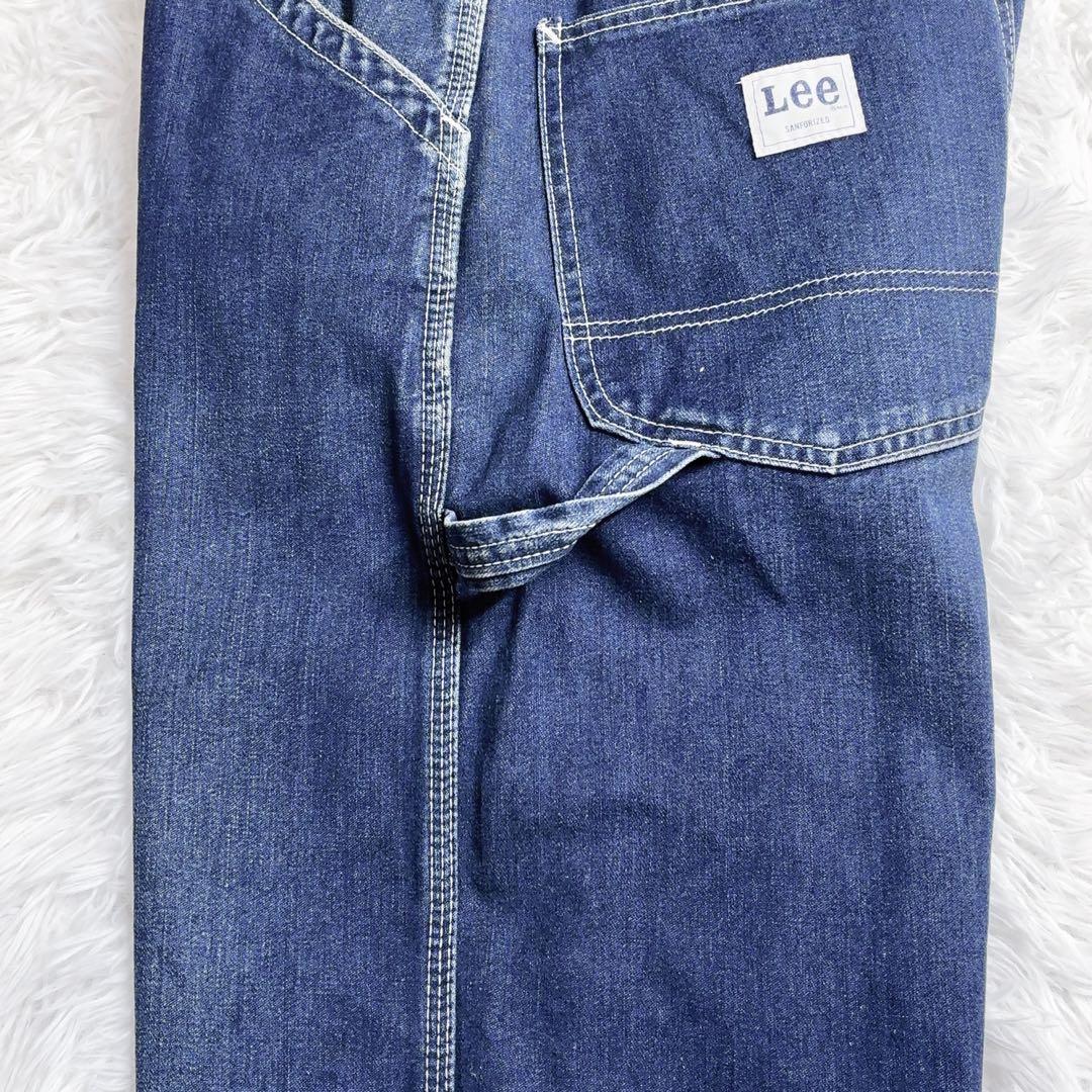 Lee ペインターパンツ W32ワークデニム ワイドストレート 古着 日本製