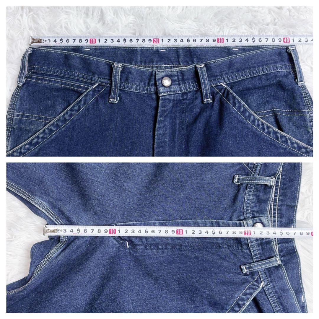 Lee ペインターパンツ W32ワークデニム ワイドストレート 古着 日本製