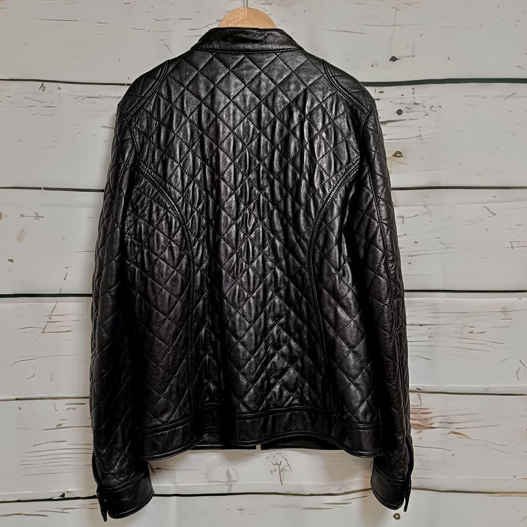 レザージャケット 羊革 【美品】 ライダース ブラック