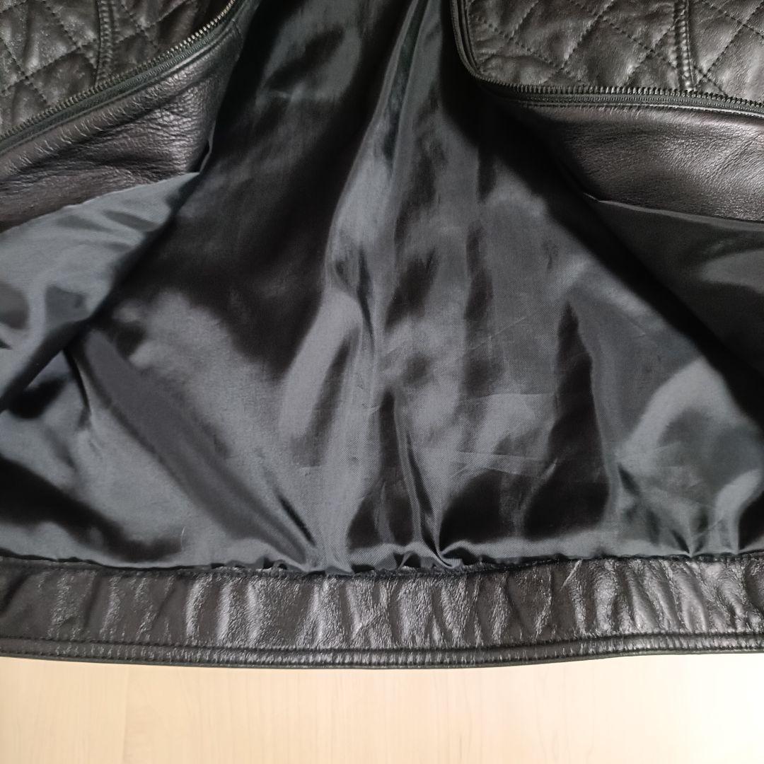 レザージャケット 羊革 【美品】 ライダース ブラック