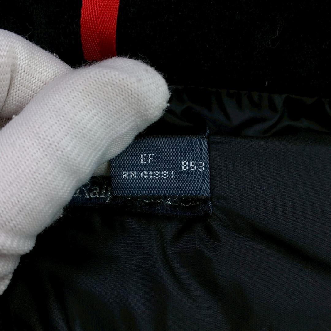 ポロラルフローレン ダウンベスト ビッグポニー 星条旗 ブラック L　E055