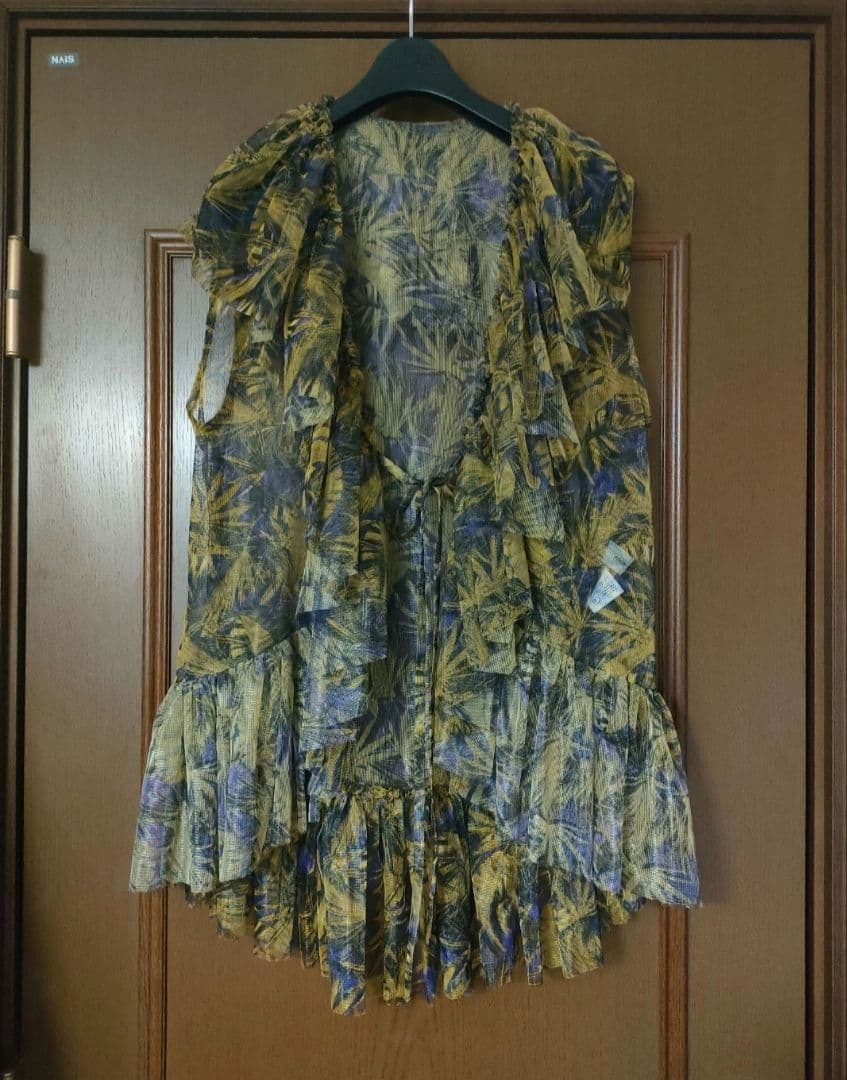 fumie tanaka mesh frill vestシアーベスト