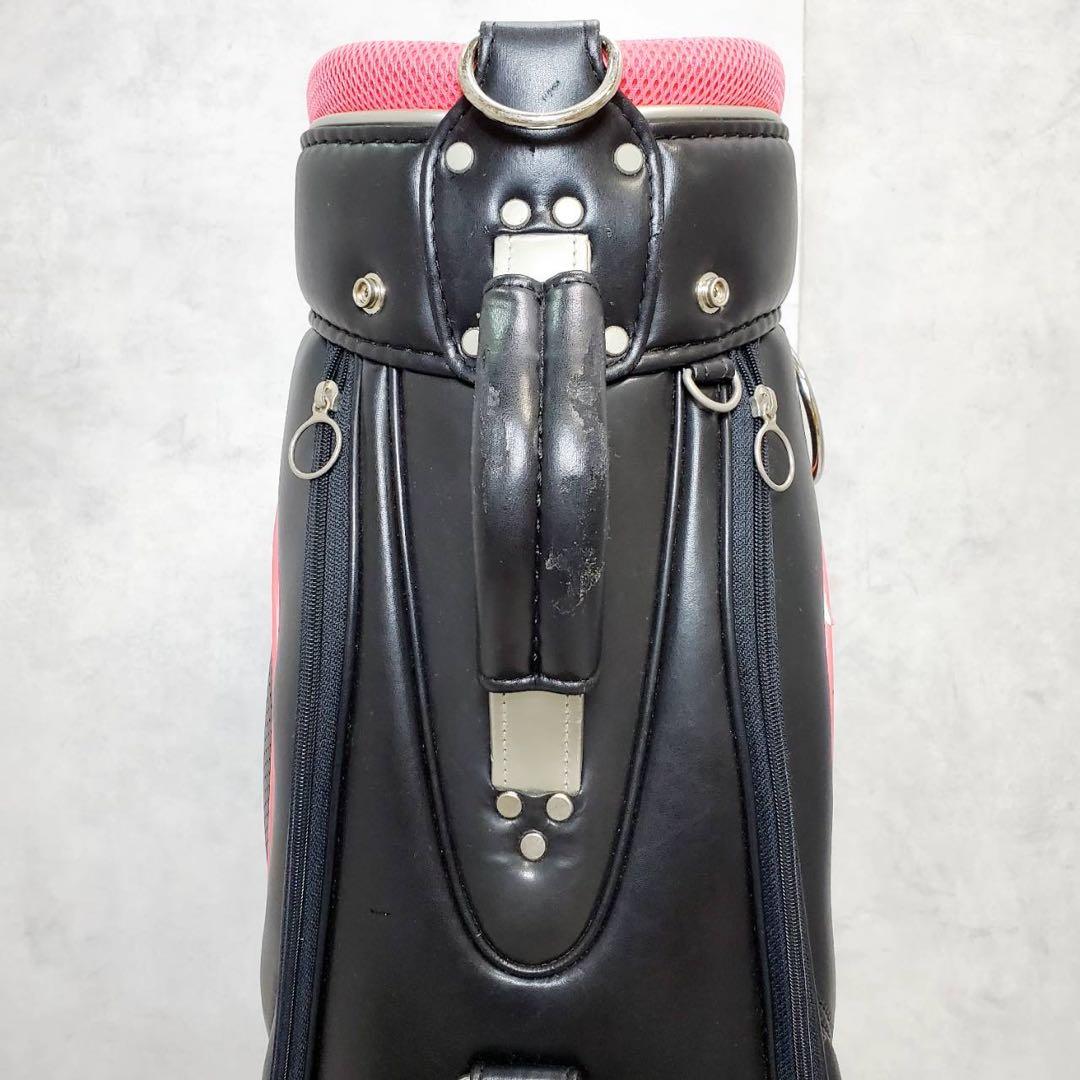 adidas アディダス キャディバッグ ブラック×ピンク ゴルフバッグ