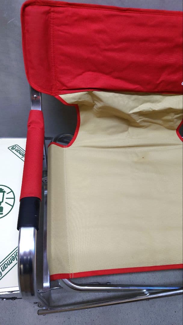 Coleman(コールマン)ニューキャプテンチェア サイドテーブル付 レトロ