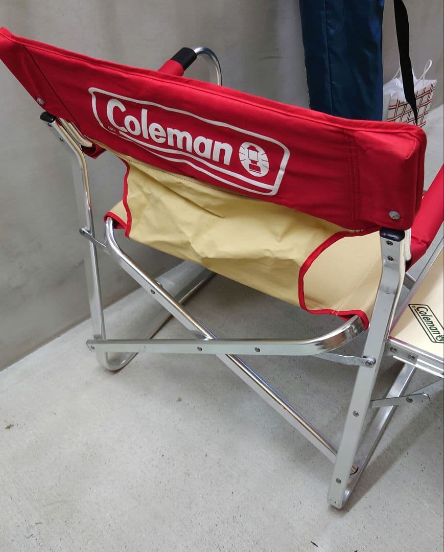 Coleman(コールマン)ニューキャプテンチェア サイドテーブル付 レトロ
