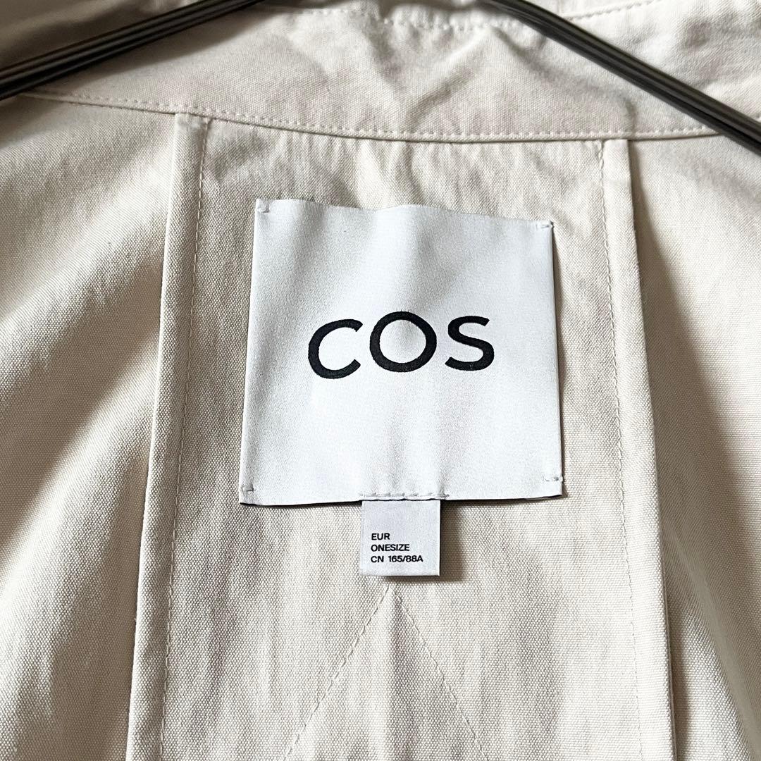 COS コス オーバーサイズ クロップド トレンチコートケープ