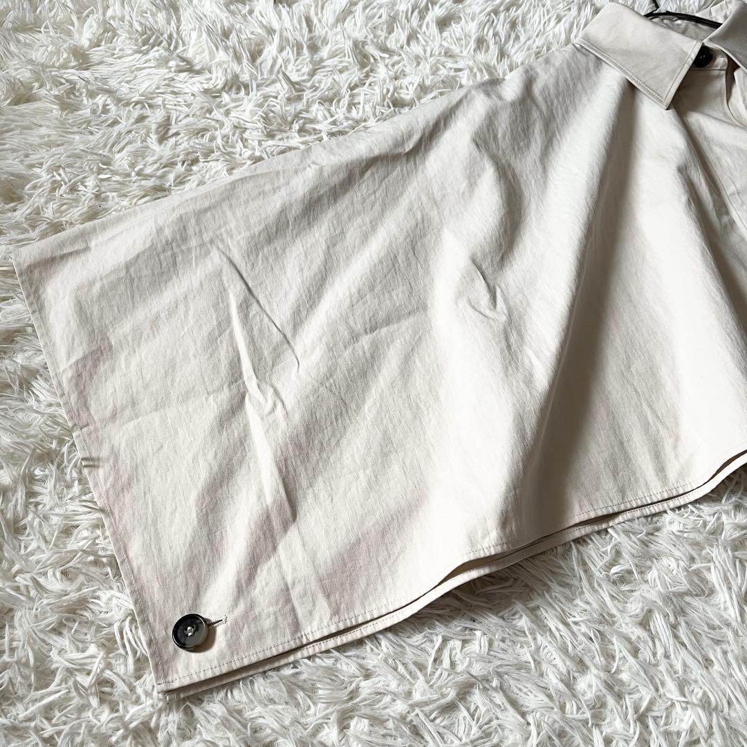 COS コス オーバーサイズ クロップド トレンチコートケープ