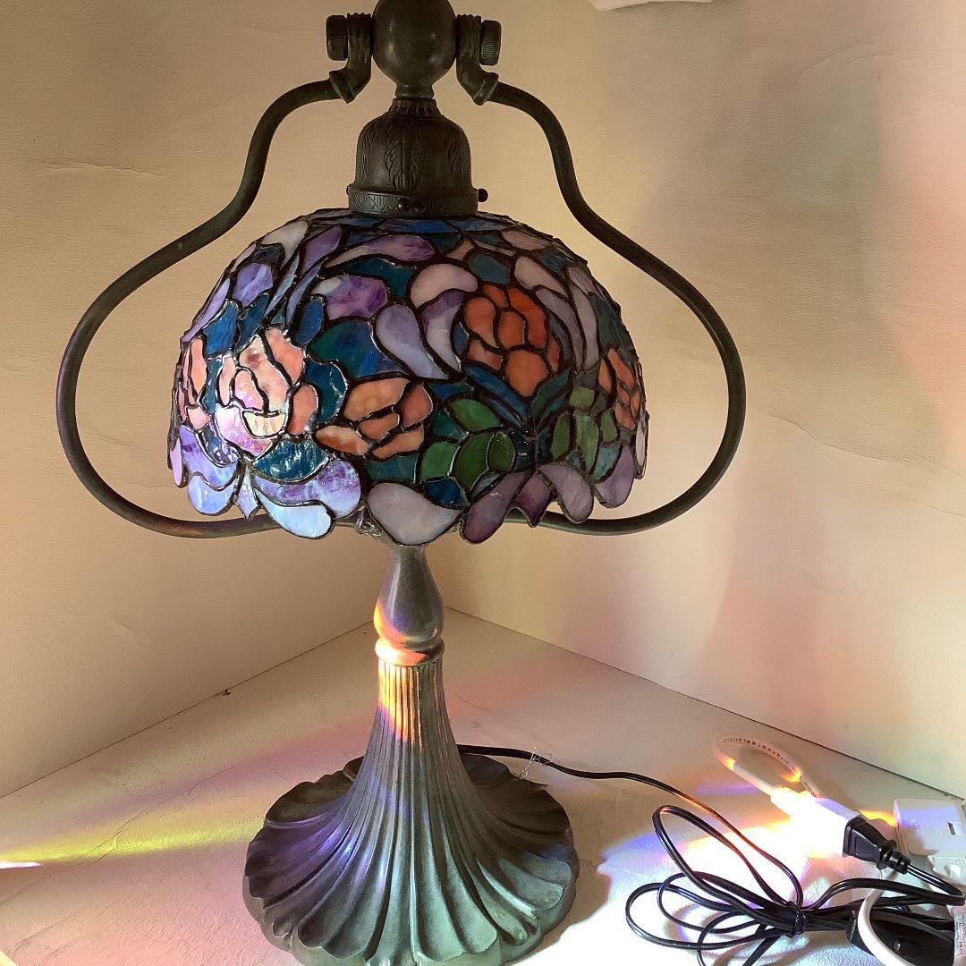 ステンドグラスランプ　コンテイ　ローズ(461)