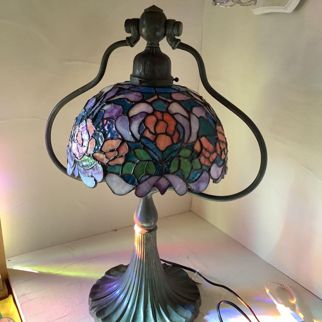 ステンドグラスランプ　コンテイ　ローズ(461)