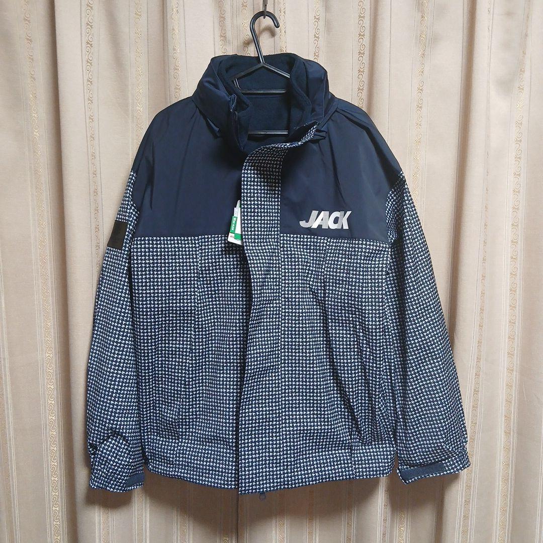 JACK BUNNY ネイビー チェック柄 ジャケット サイズ5 Lサイズ　新品