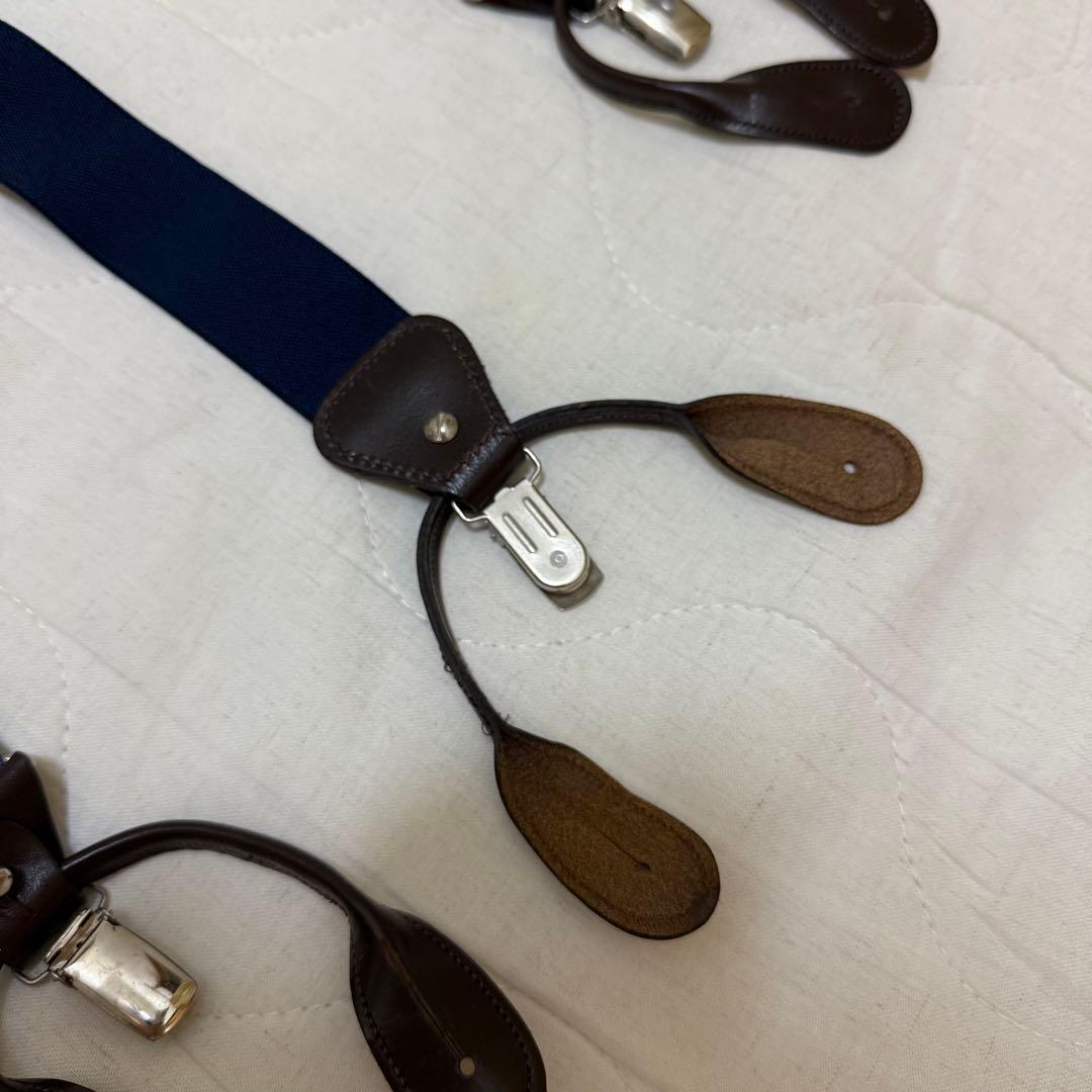 アルバートサーストン THURSTONペイズリー柄Y字型サスペンダー