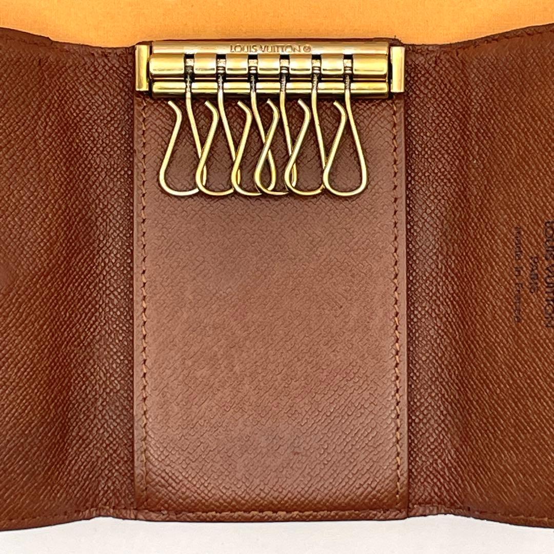 ルイヴィトン モノグラム ミュルティクレ6 キーケース6連 ブラウン
