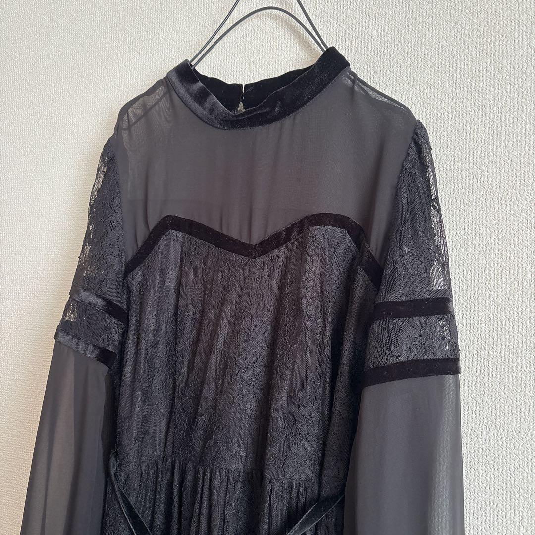 アメリヴィンテージ　新品未使用シアーレースドレス AMERI