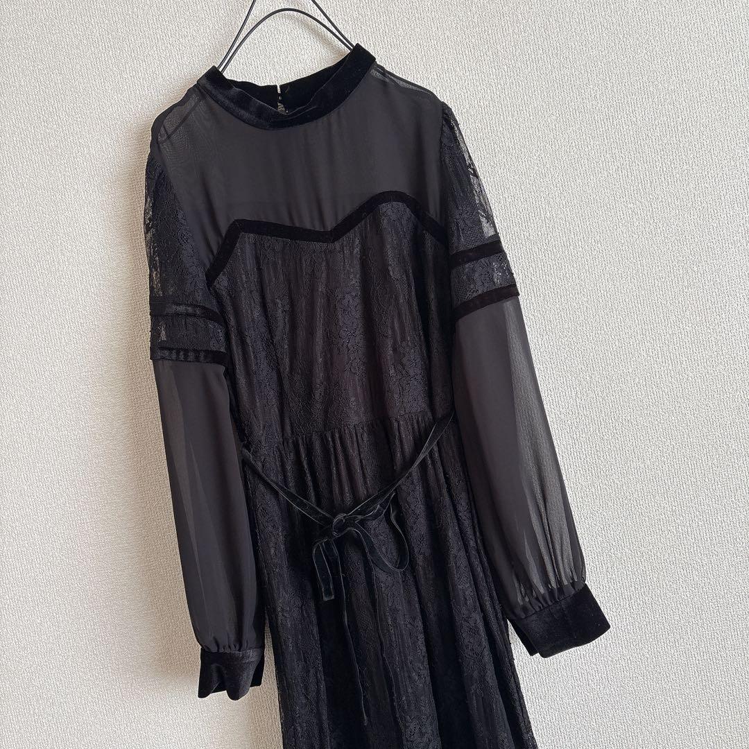 アメリヴィンテージ　新品未使用シアーレースドレス AMERI