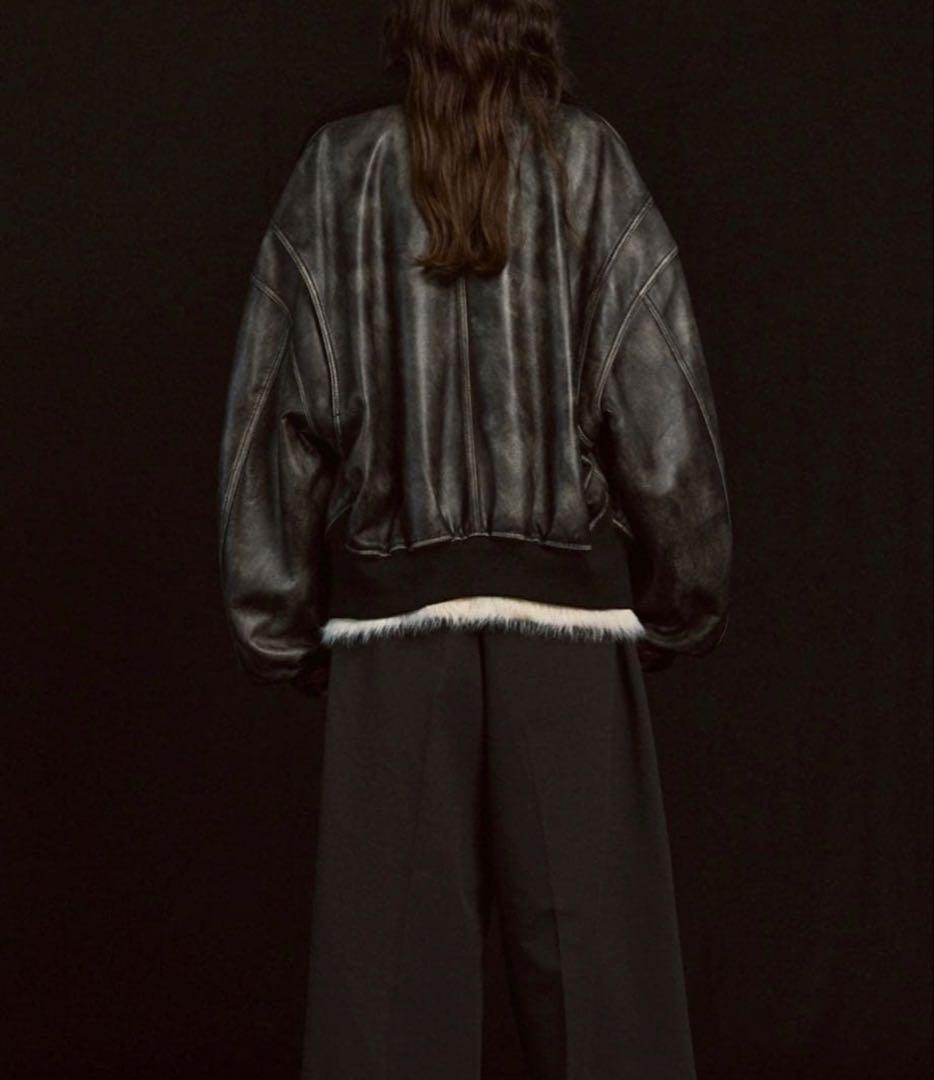 メゾンスペシャル シープレザームートンプライムG-1フライトジャケット サイズ0