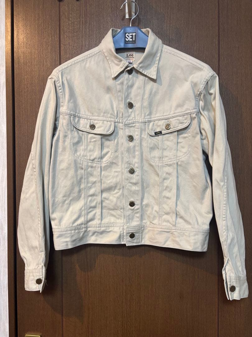 d*p様 春物Lee リー.ベージュ.オフホワイト デニムジャケット XL=42
