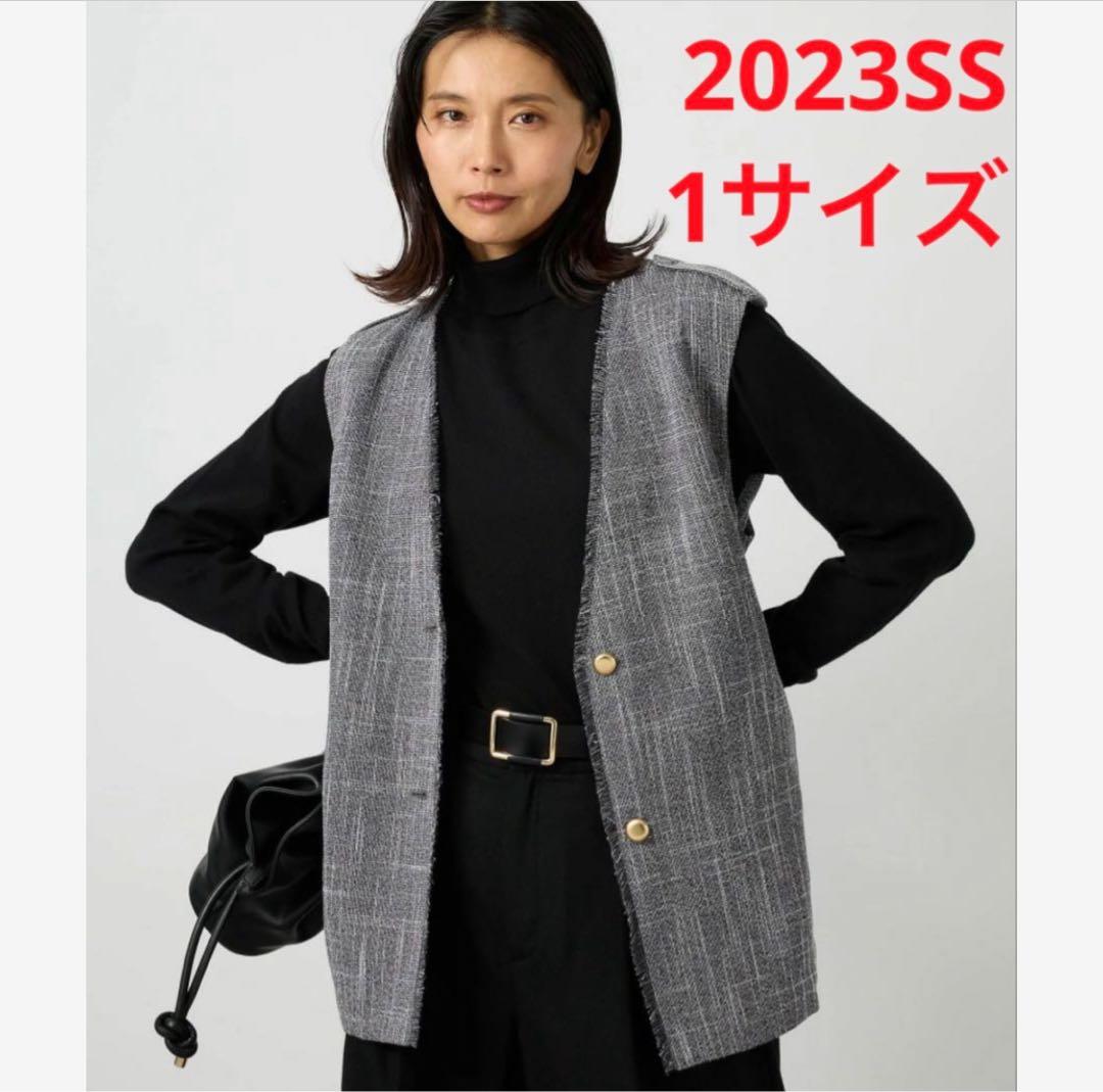 未使用＊BARNYARDSTORM ツイードベルト付きベスト 綺麗め