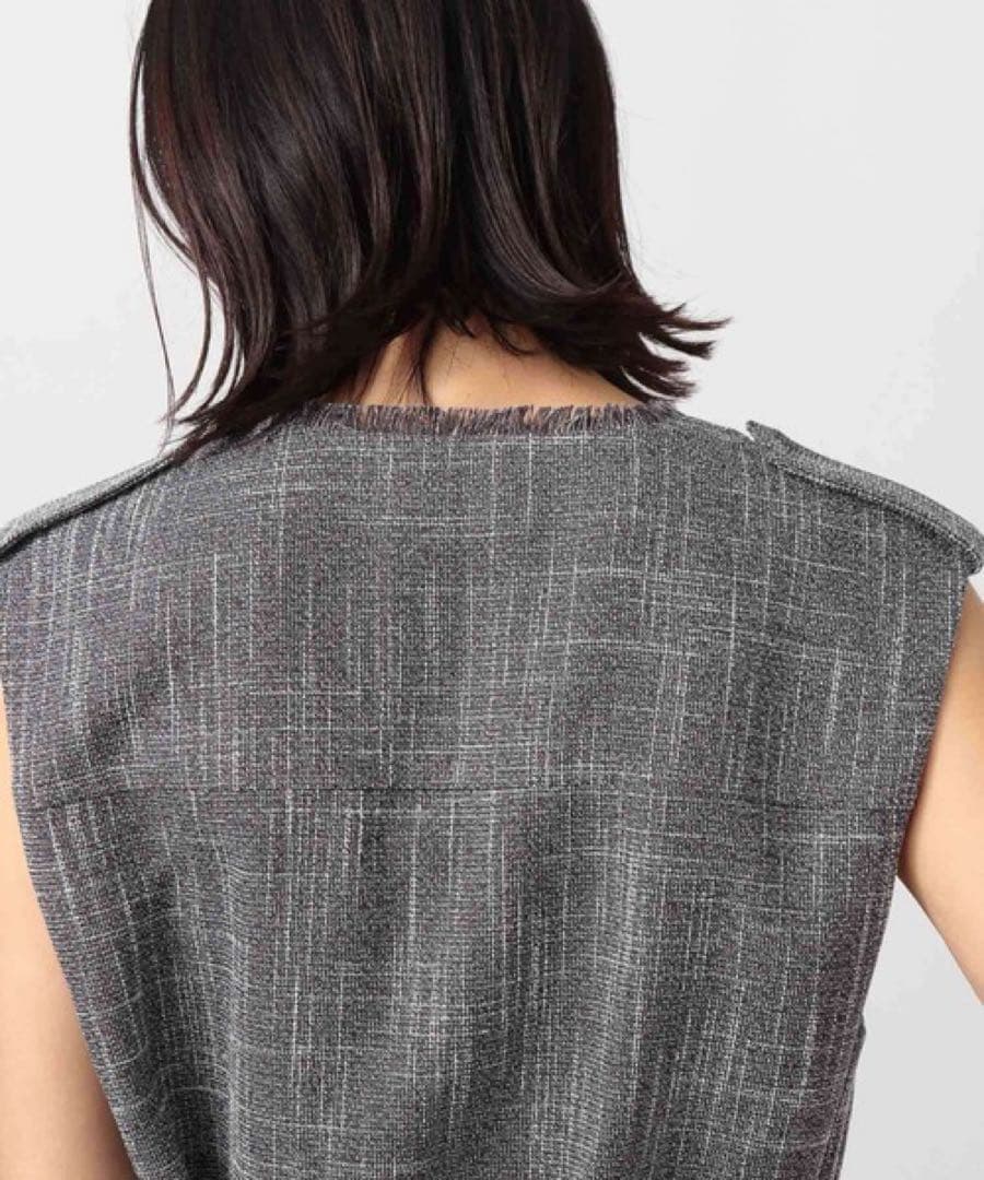 未使用＊BARNYARDSTORM ツイードベルト付きベスト 綺麗め