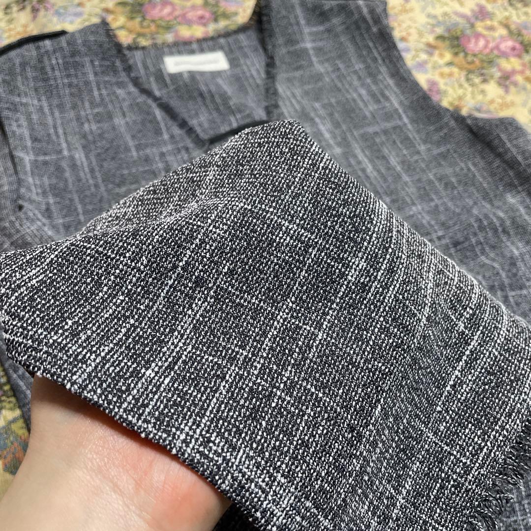 未使用＊BARNYARDSTORM ツイードベルト付きベスト 綺麗め