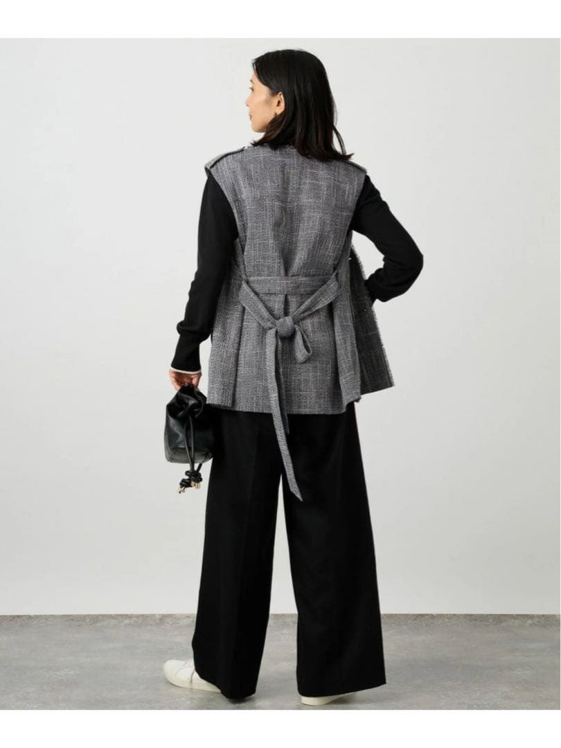 未使用＊BARNYARDSTORM ツイードベルト付きベスト 綺麗め