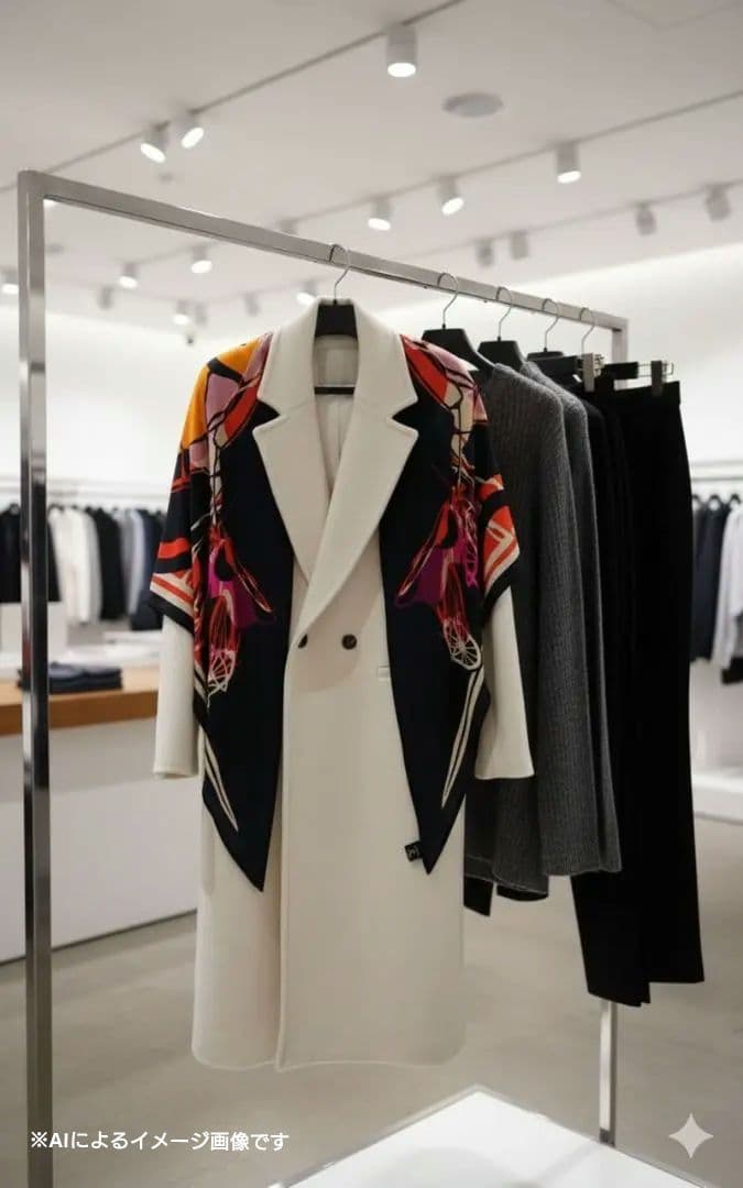 エルメス トライアングルジェアン　シルク