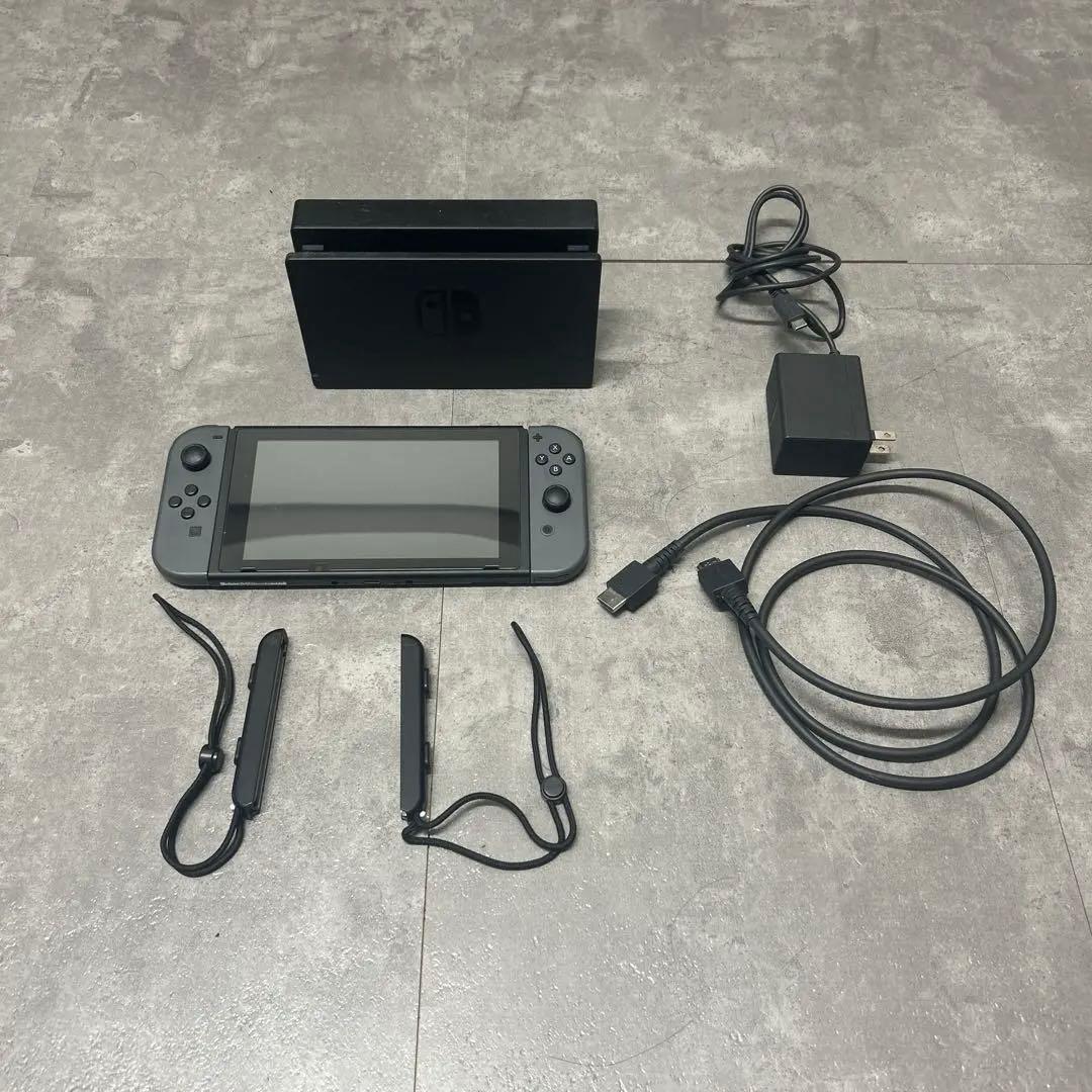 動作確認済み　スイッチブラック 本体 + マリオカート8DX