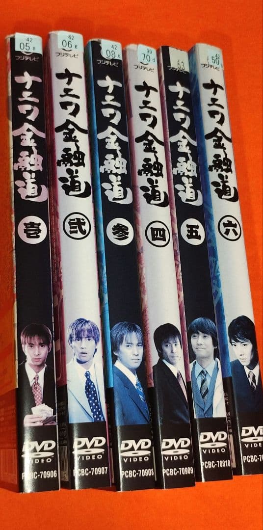 ホール割多数れあり ナニワ金融道 DVD 中居正広 ドラマ 全6巻 ケース無