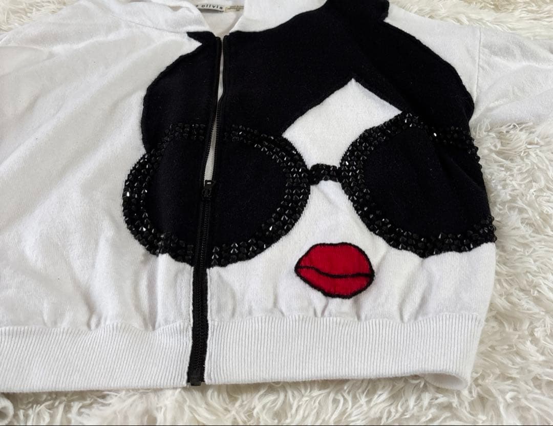 希少アリスアンドオリビア ステイシーフェイスパーカー alice+olivia