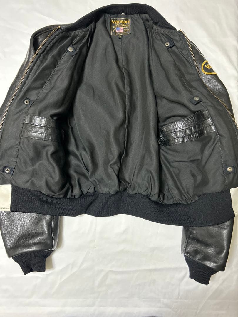 VANSON ライダース 40 革ジャン レザージャケット