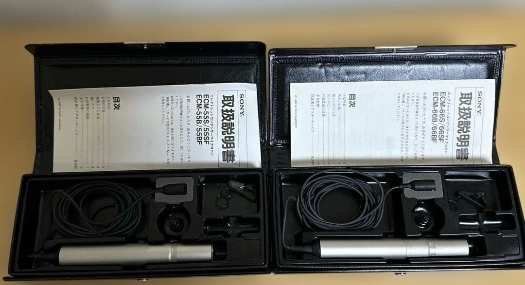 中古SONY エレクトレット・コンデンサーマイクロホンECM-55B　2個