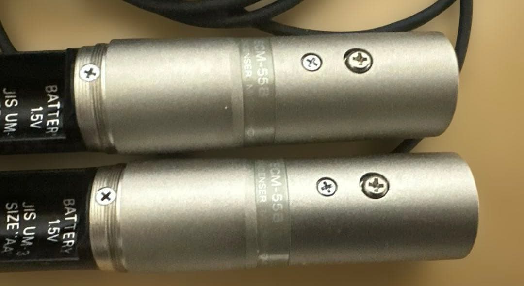 中古SONY エレクトレット・コンデンサーマイクロホンECM-55B　2個