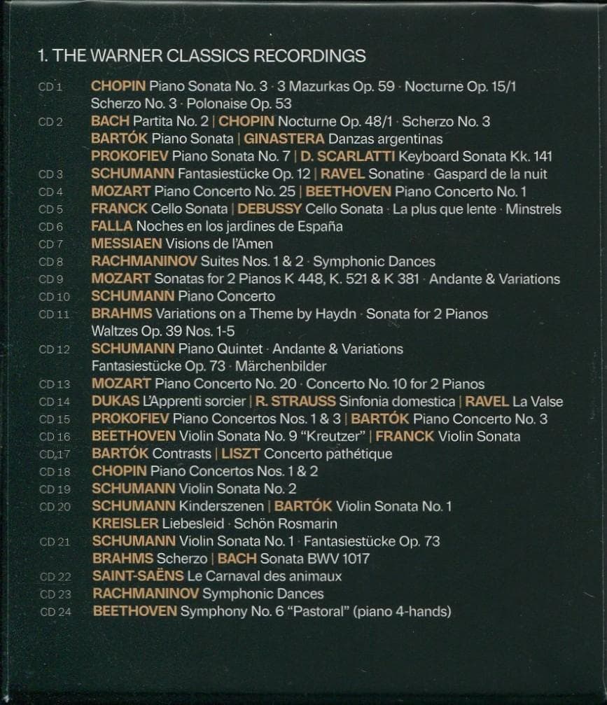 マルタ・アルゲリッチ★ワーナークラシックス録音全集 1965-2020 46CD