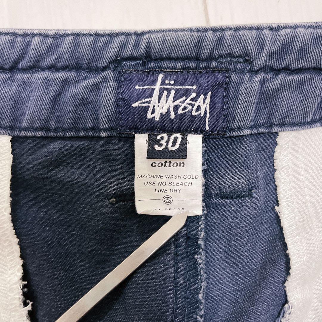old stussy 90s USA ネイビー　ワークパンツ チノパン コットン