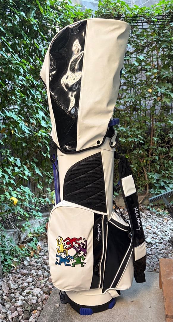 Keith Haring キャディバッグ ホワイト　スタンド未使用