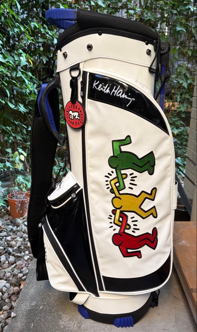 Keith Haring キャディバッグ ホワイト　スタンド未使用